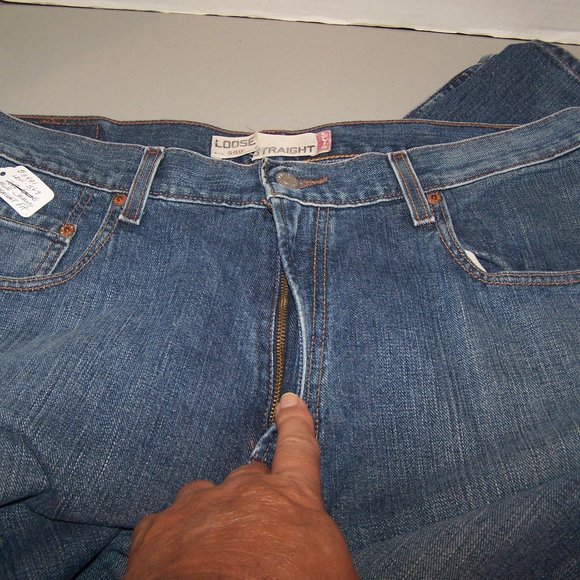 LEVIS 569 LOOSE STRAIGHT LEG BLUE JEANS S3491 - Picture 4 of 8